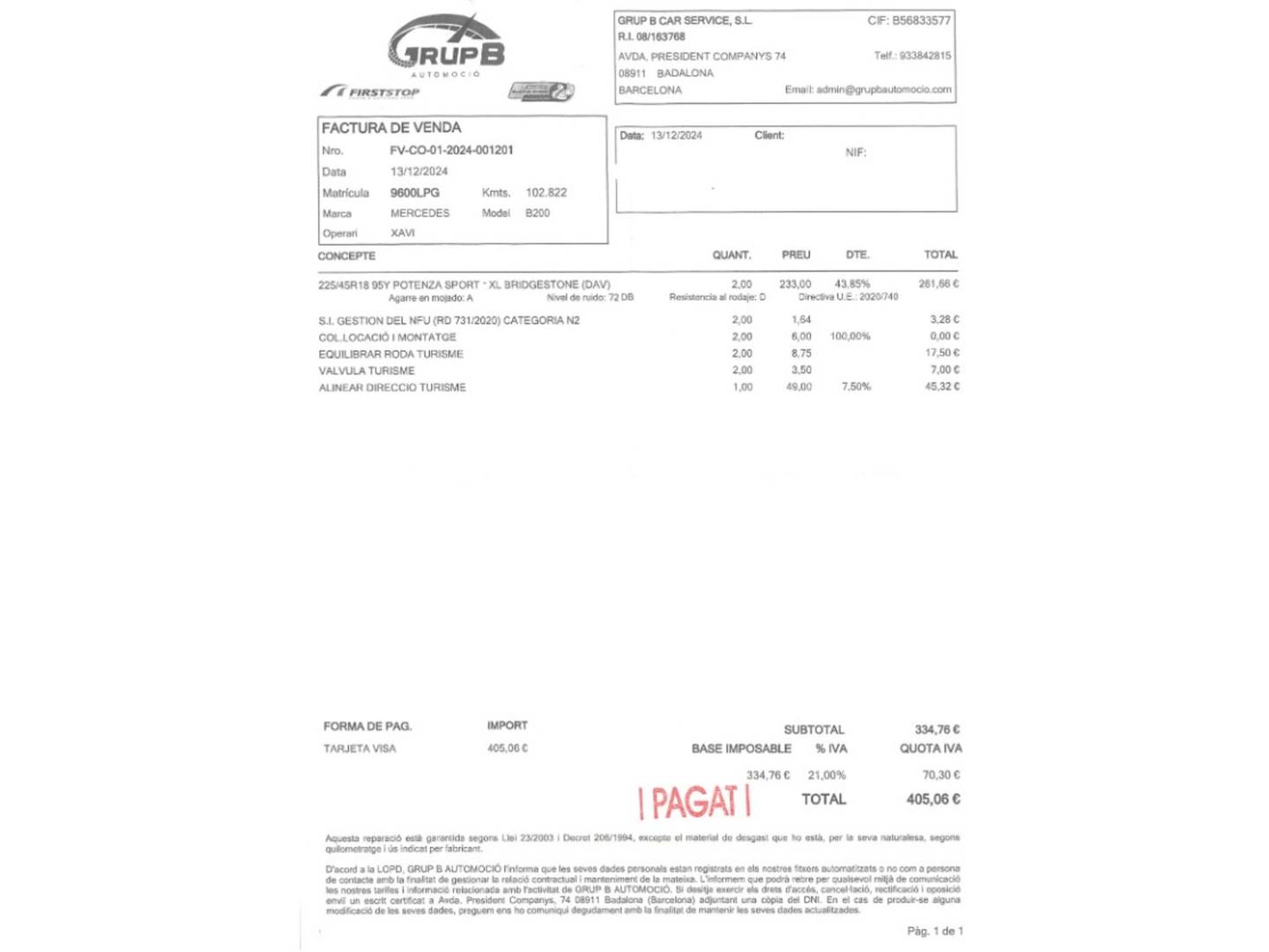 Foto Mercedes Clase B Mercedes-Benz Clase B 200 d (150 CV) PACK AMG