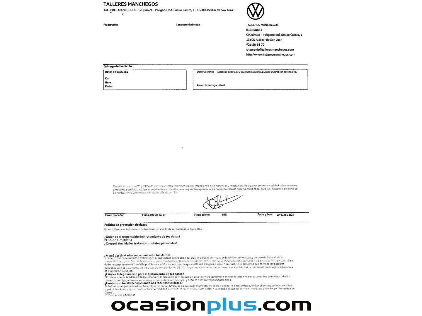 Foto del mantenimiento del Volkswagen T-Roc Volkswagen T-Roc Sport 1.5 TSI (150 CV) DSG Pack R Line