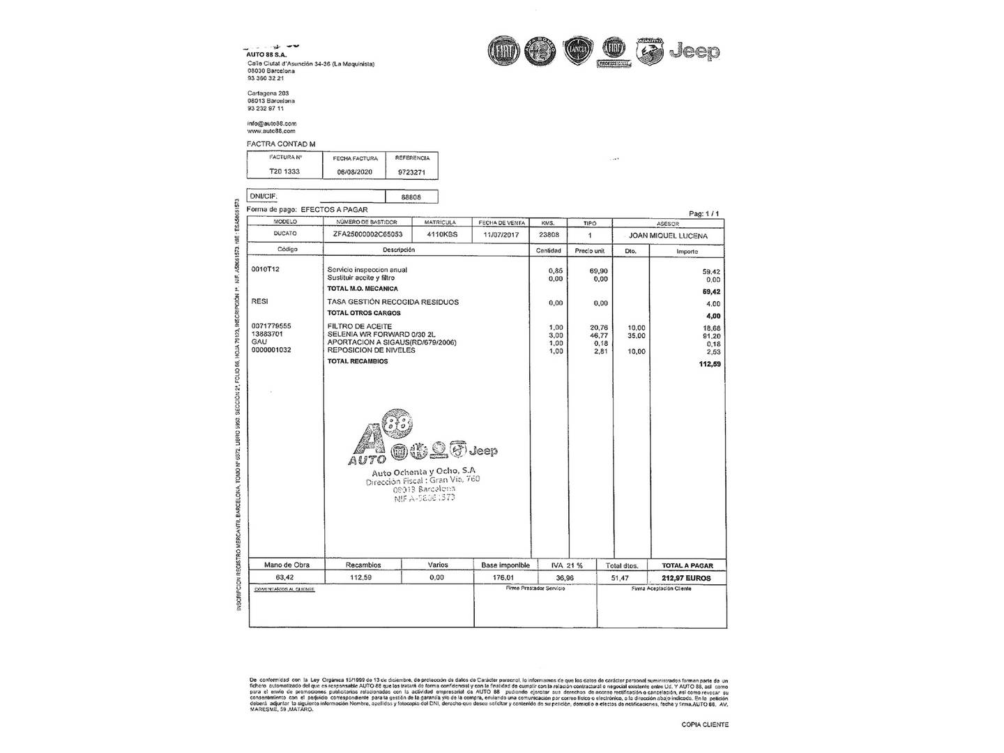 Foto del mantenimiento del McLouis Steel S 35G McLouis Steel S 35G MC4-73 (150 CV) 5 Plazas