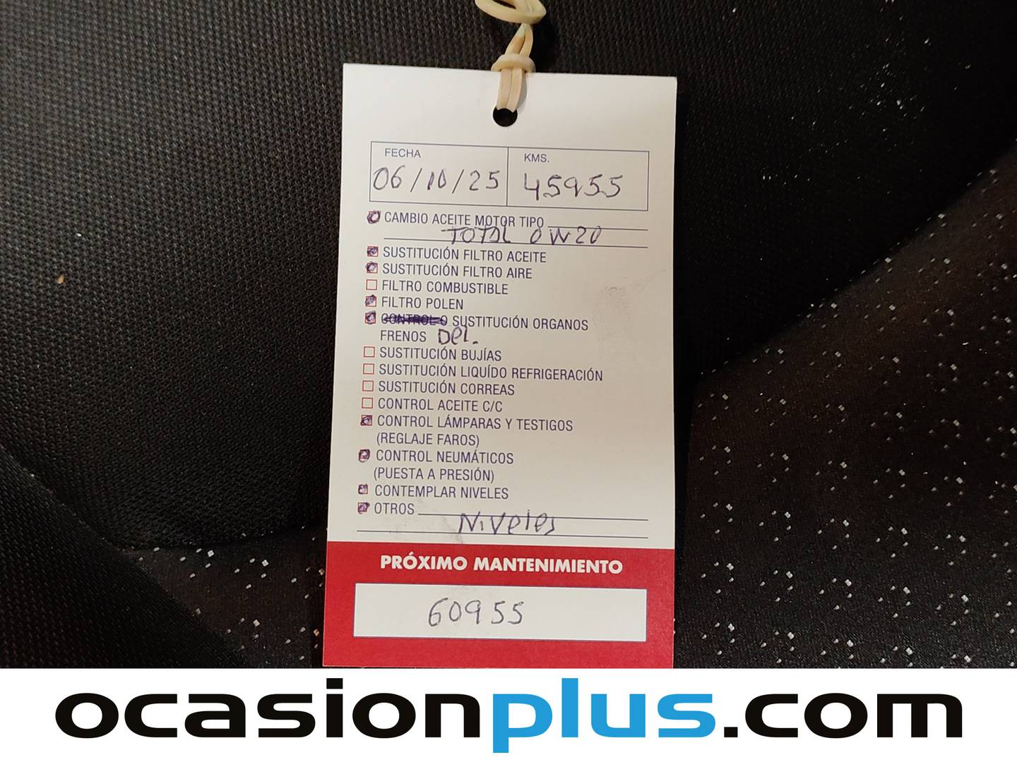 Foto del mantenimiento del Opel Karl Opel Karl 1.0 Selective MTA (75 CV)