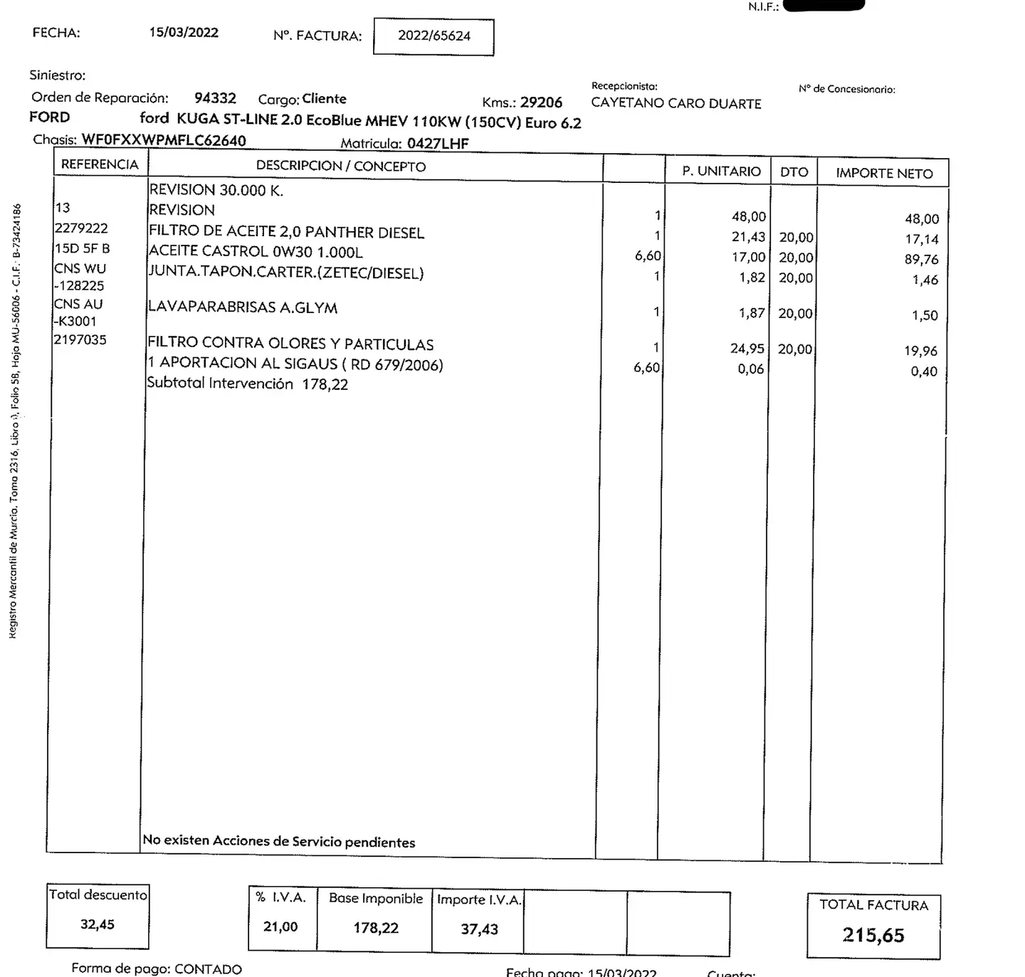 Foto Ford Kuga Ford Kuga 2.0 EcoBlue MHEV ST-Line (150 CV)