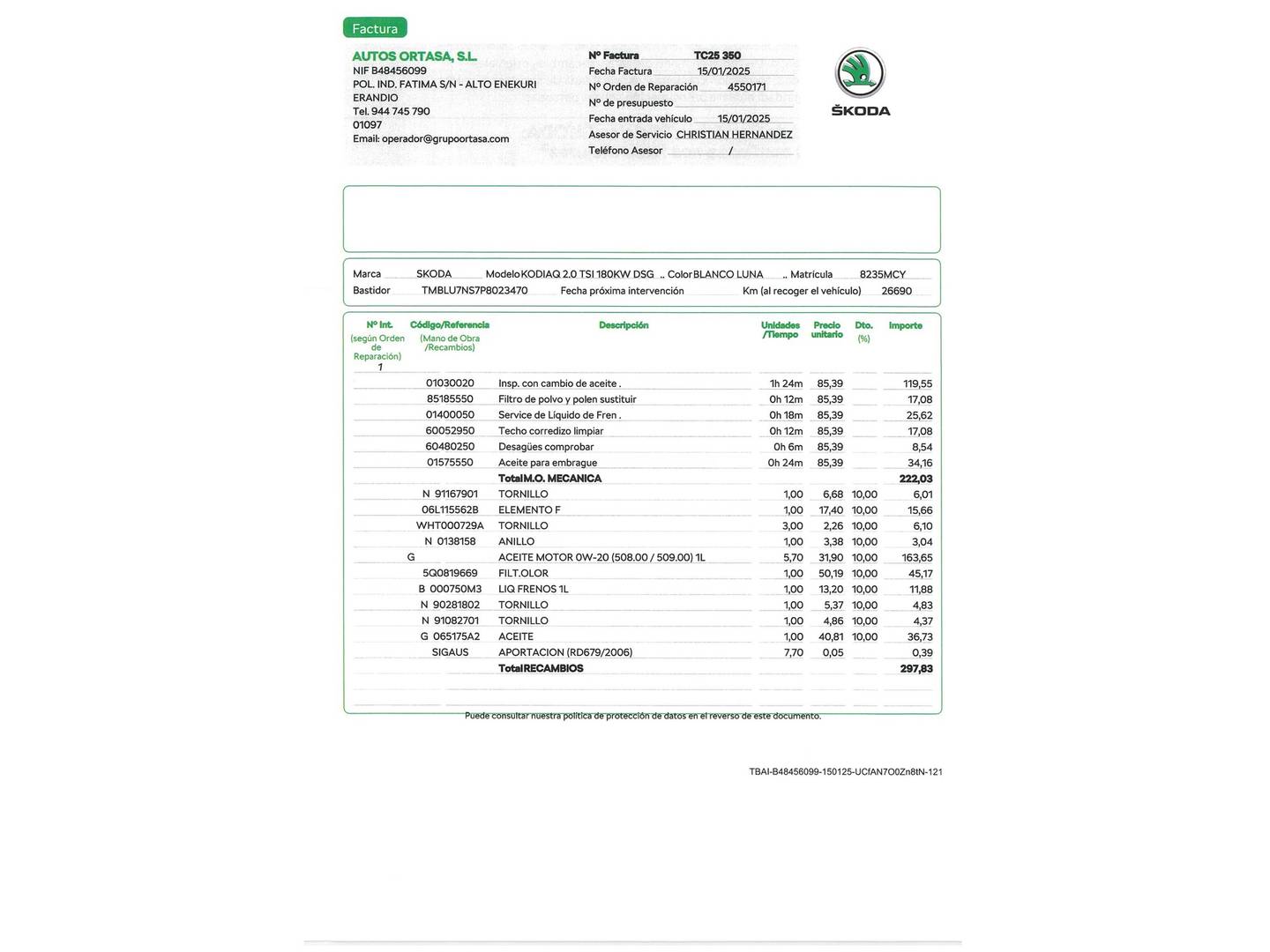 Foto Skoda Kodiaq Skoda Kodiaq 2.0 TSI RS DSG (245 CV)
