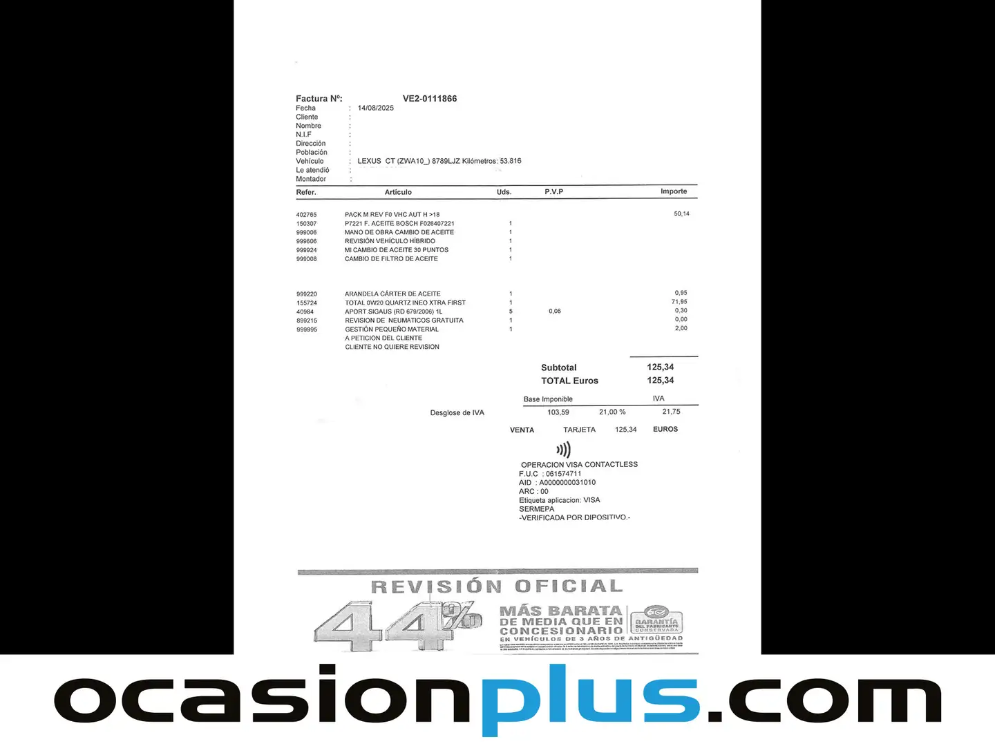 Foto Lexus CT Lexus CT 200h Business (136 CV)