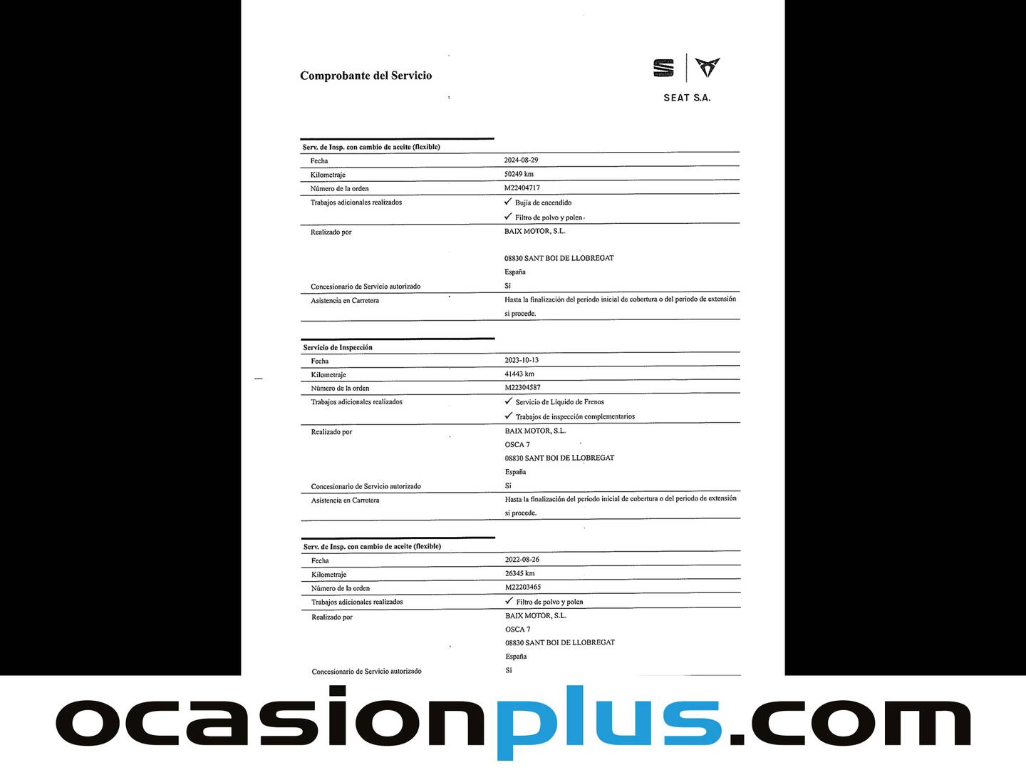 Foto del mantenimiento del Seat Arona Seat Arona 1.0 TSI Ecomotive FR (115 CV)