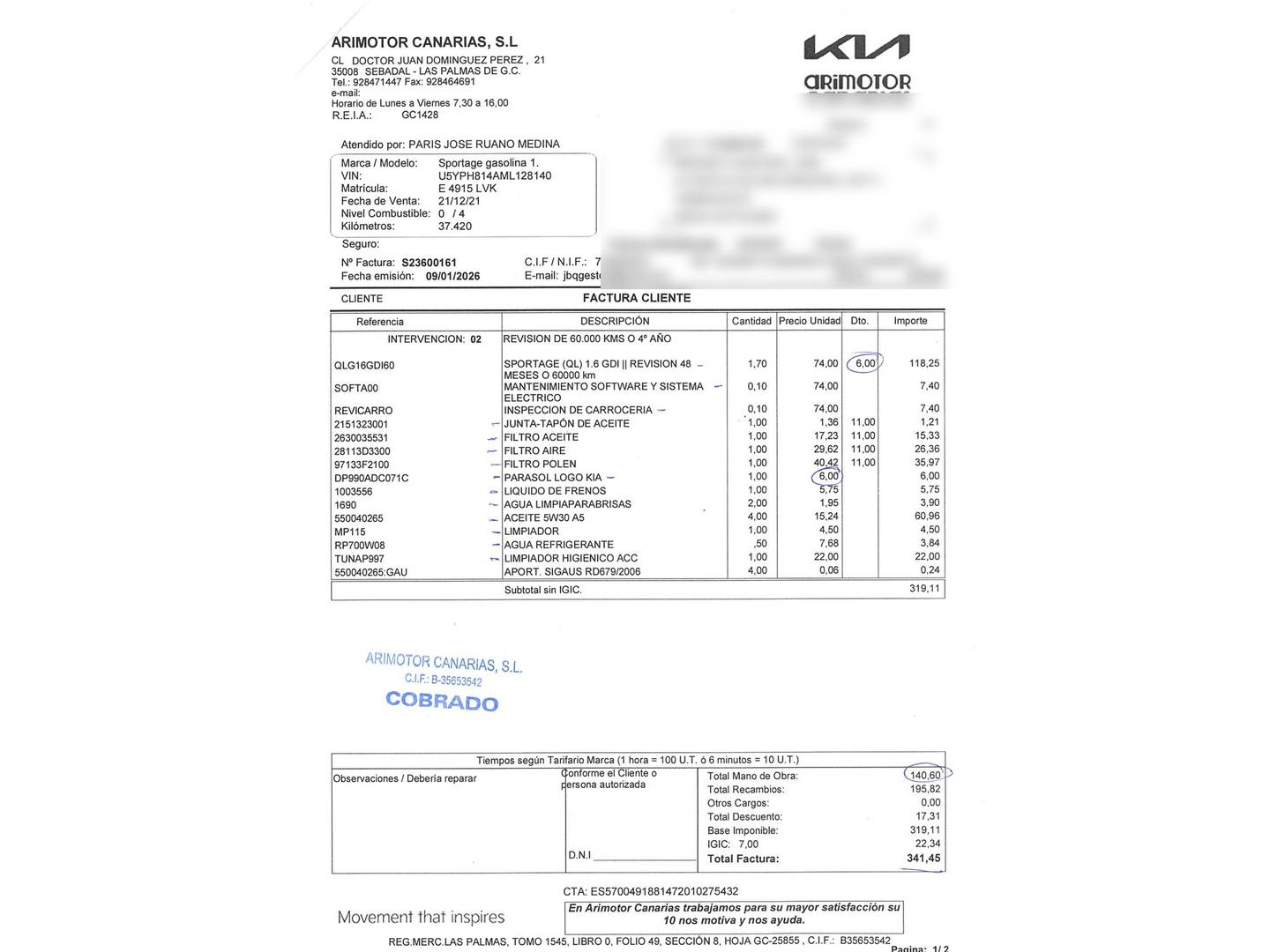 Foto KIA Sportage Kia Sportage 1.6 GDi Drive 4x2 (132 CV)