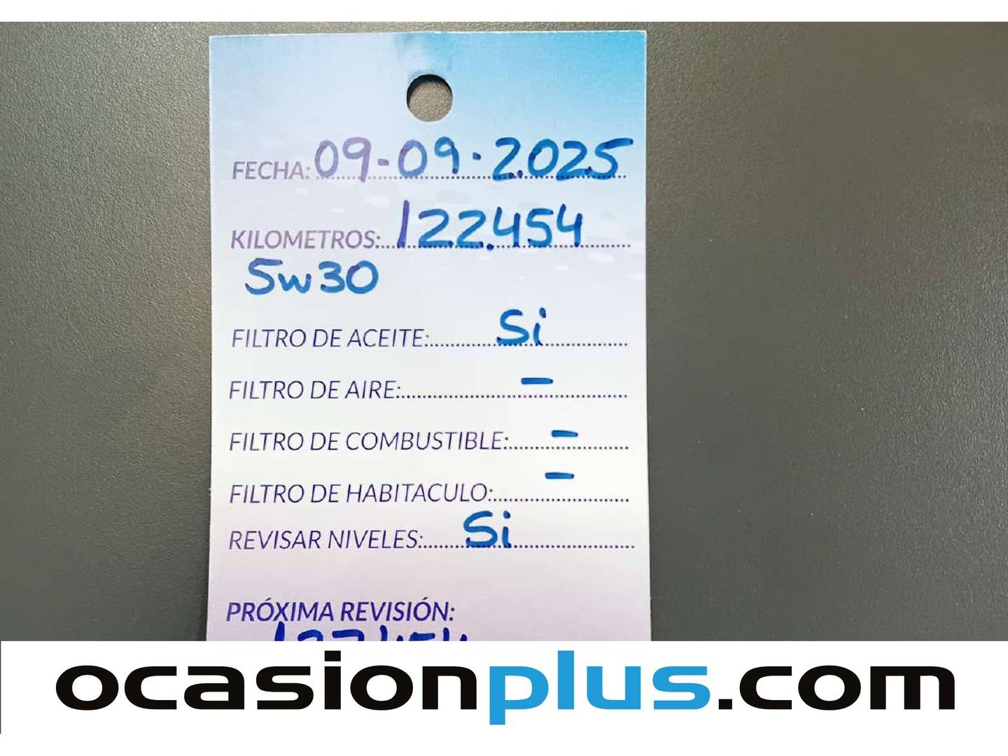 Foto del mantenimiento del Ford Tourneo Courier Ford Tourneo Courier 1.5 TDCi Titanium (95 CV)