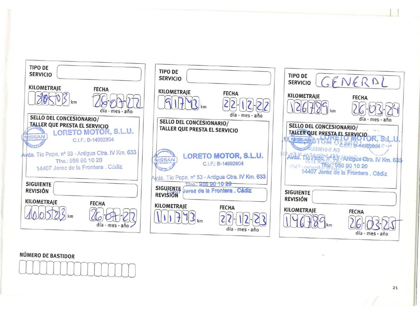 Foto del mantenimiento del Nissan X-TRAIL Nissan X-Trail dCi 150 N-Connecta 4x2 (150 CV)