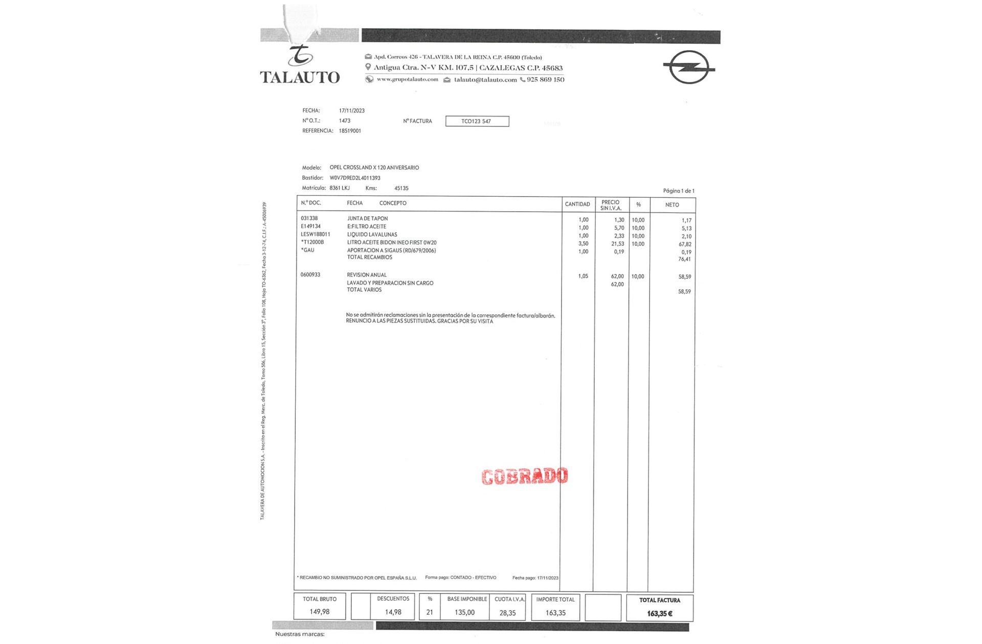 Opel Crossland 1.2 Design Line 120 Aniversario - foto 19