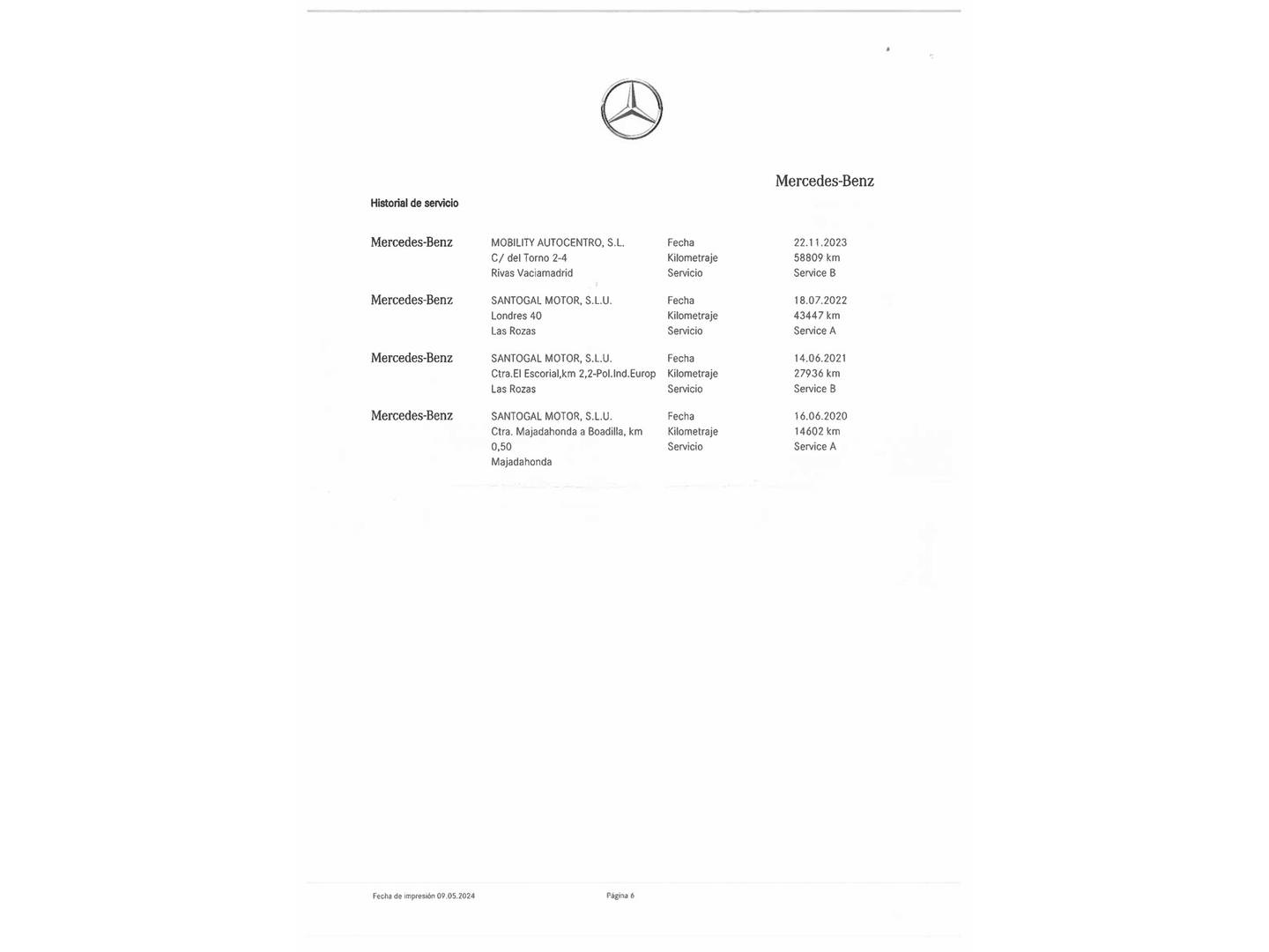 Foto del mantenimiento del Mercedes Clase A Mercedes Clase A 180 d (116 CV)