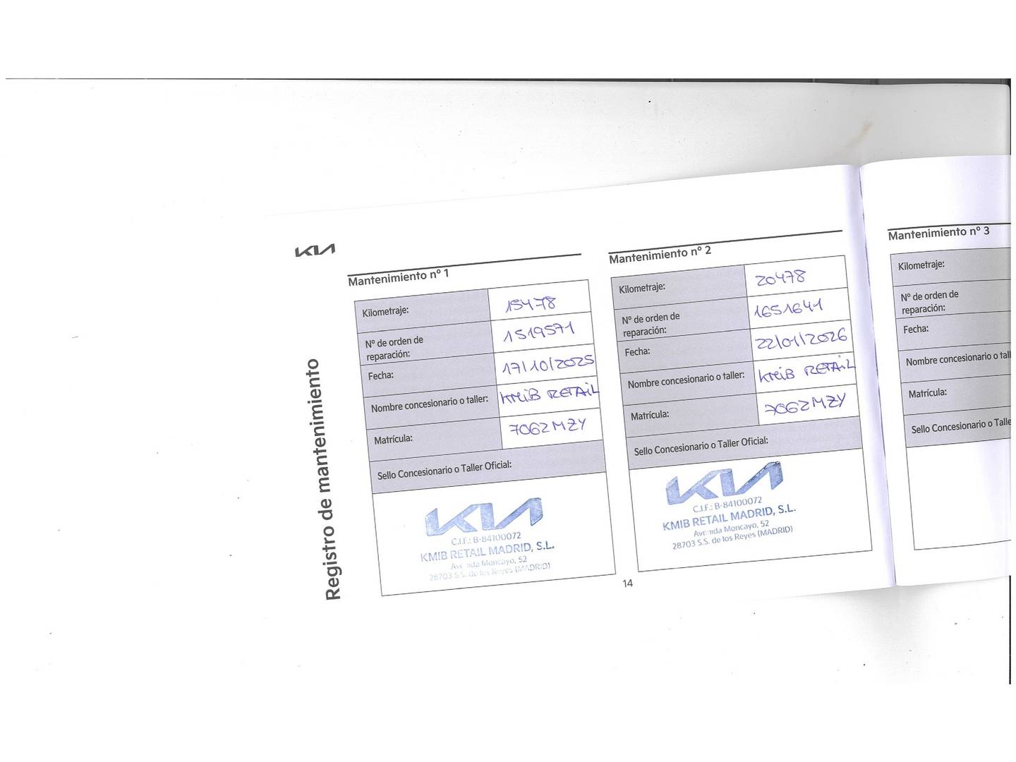 Foto del mantenimiento del KIA Stonic KIA Stonic 1.0 T-GDi MHEV MT Concept (100 CV)