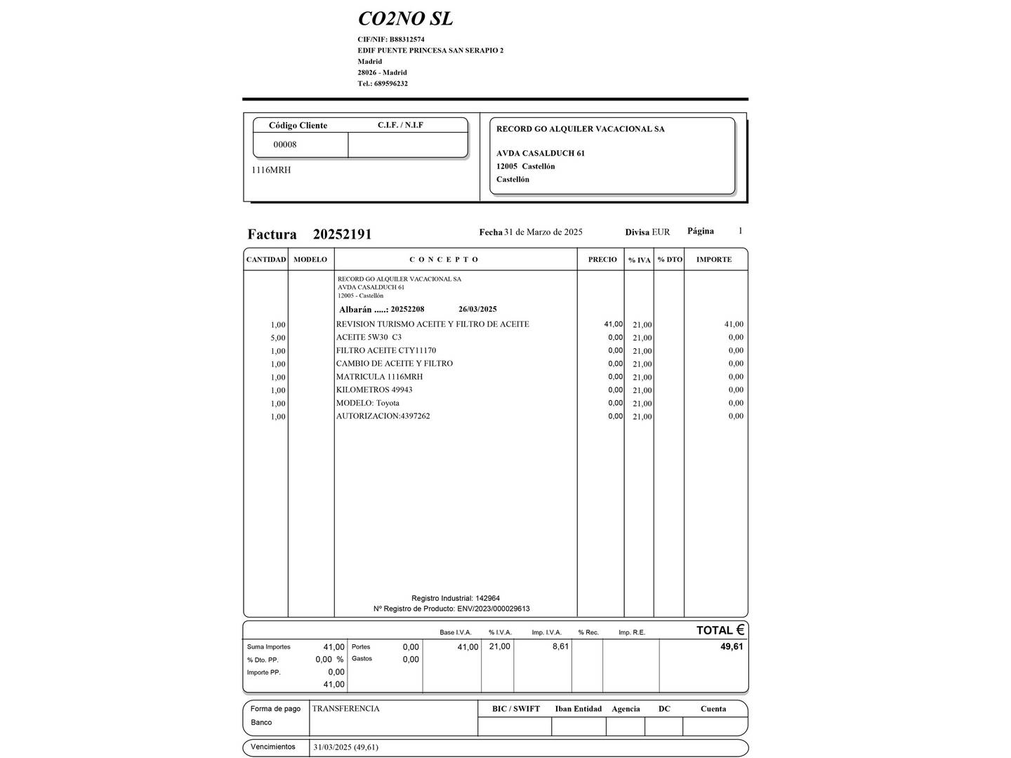 Foto del mantenimiento del Toyota Yaris Toyota Yaris 120H Active Plus (116 CV)