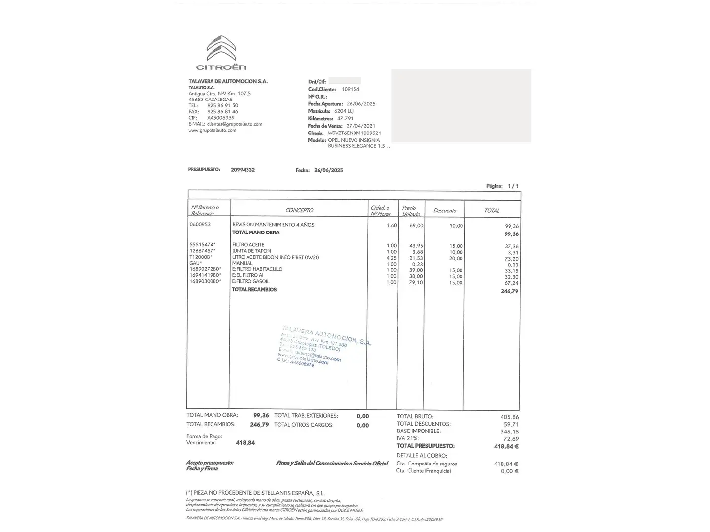 Foto Opel Insignia Opel Insignia GS Business Elegance 1.5D DVH AT8  (122 CV)