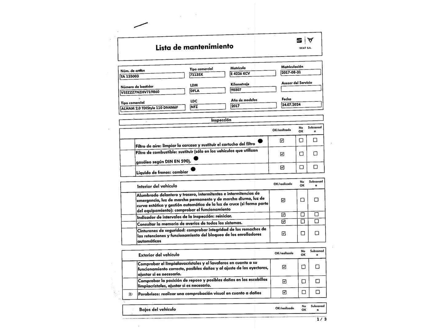 Foto Seat Alhambra SEAT Alhambra 2.0 TDI S&S 20 Aniversario (150 CV) 7 Plazas