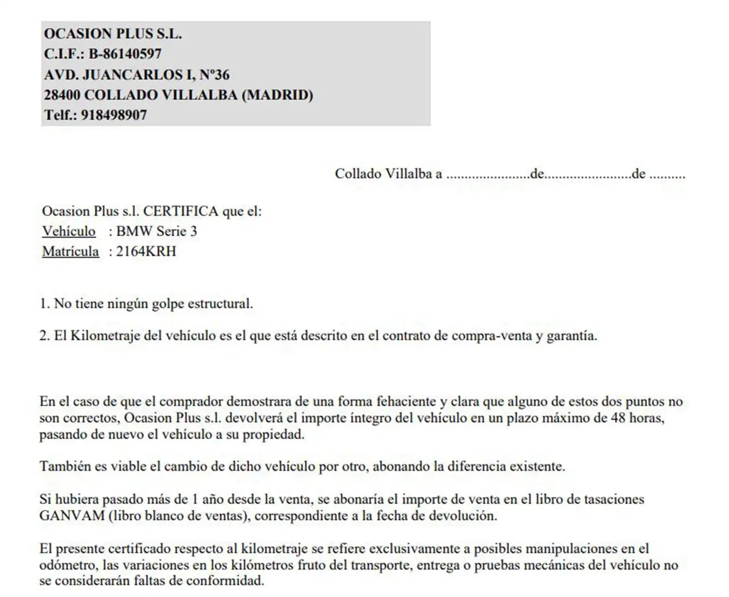 Certificado