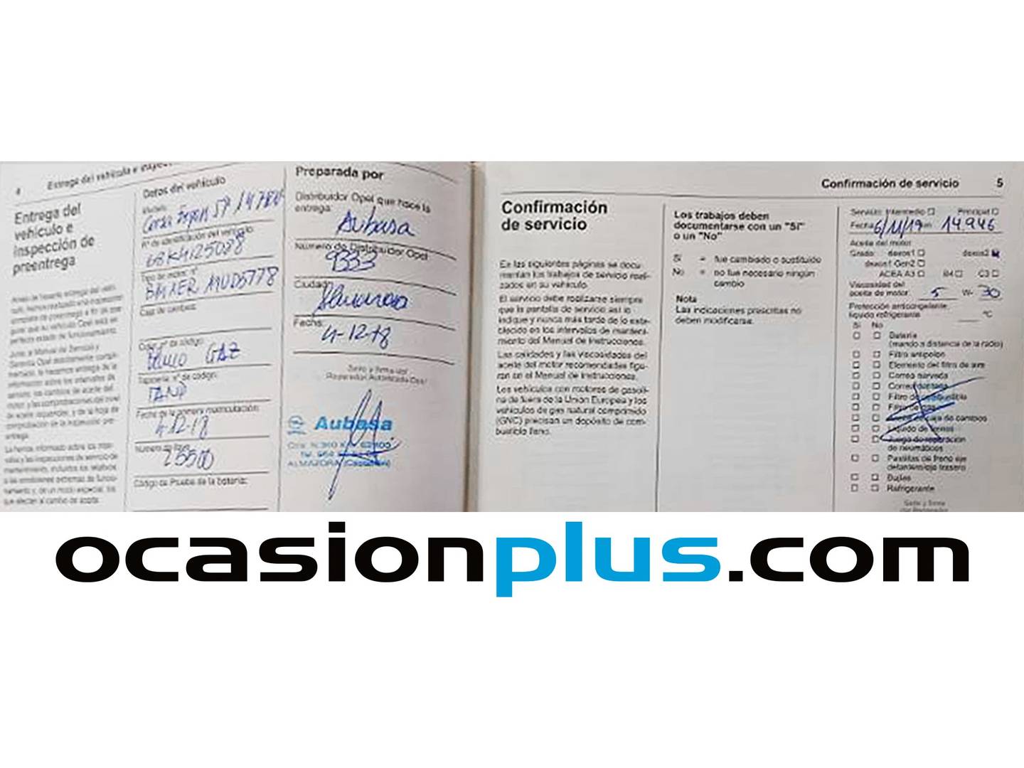 Foto del mantenimiento del Opel Corsa Opel Corsa 1.4 Expression  (75 CV)