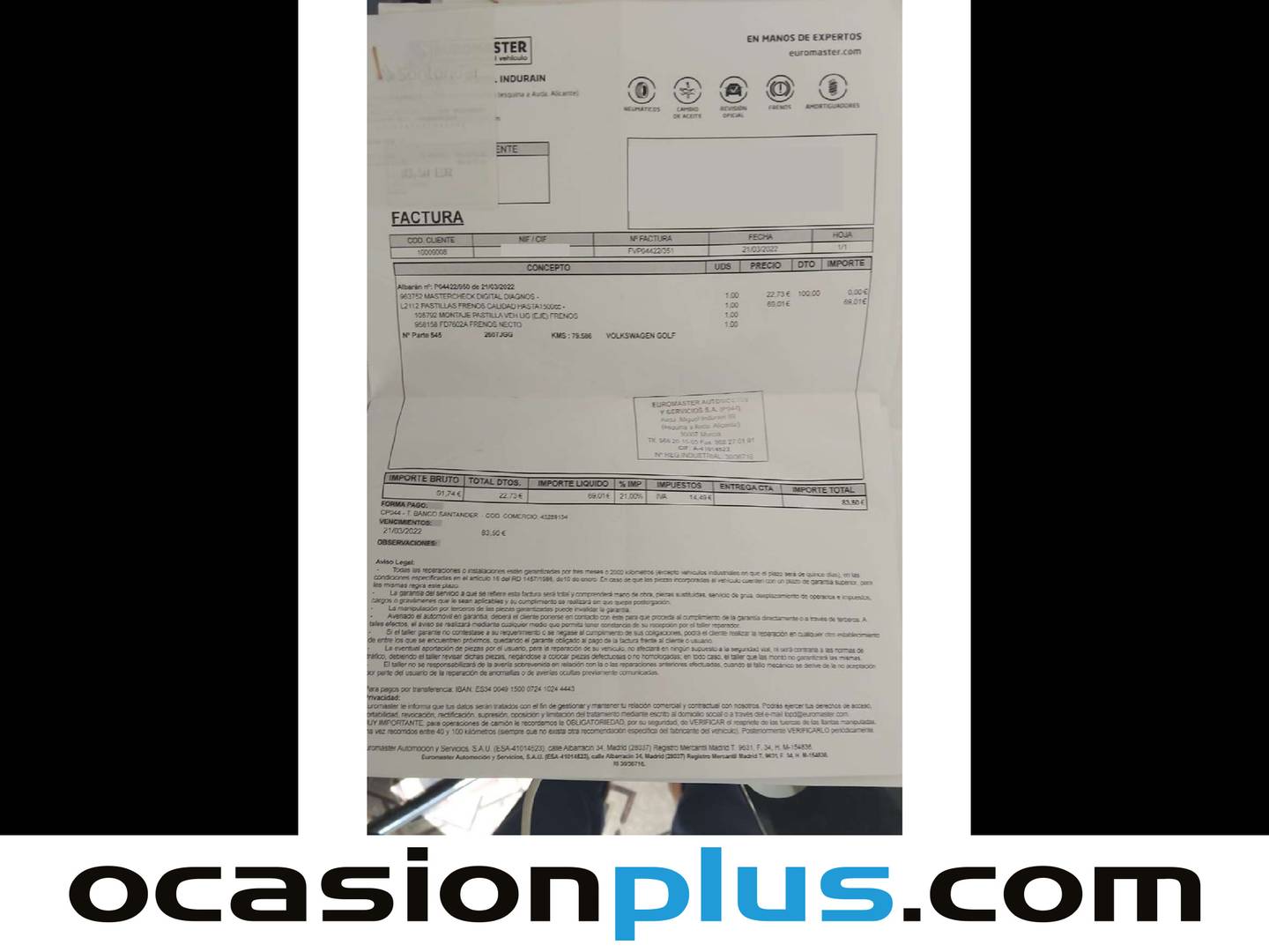 Volkswagen Golf Volkswagen Golf Business 1.6 TDI BMT (105 CV) barato