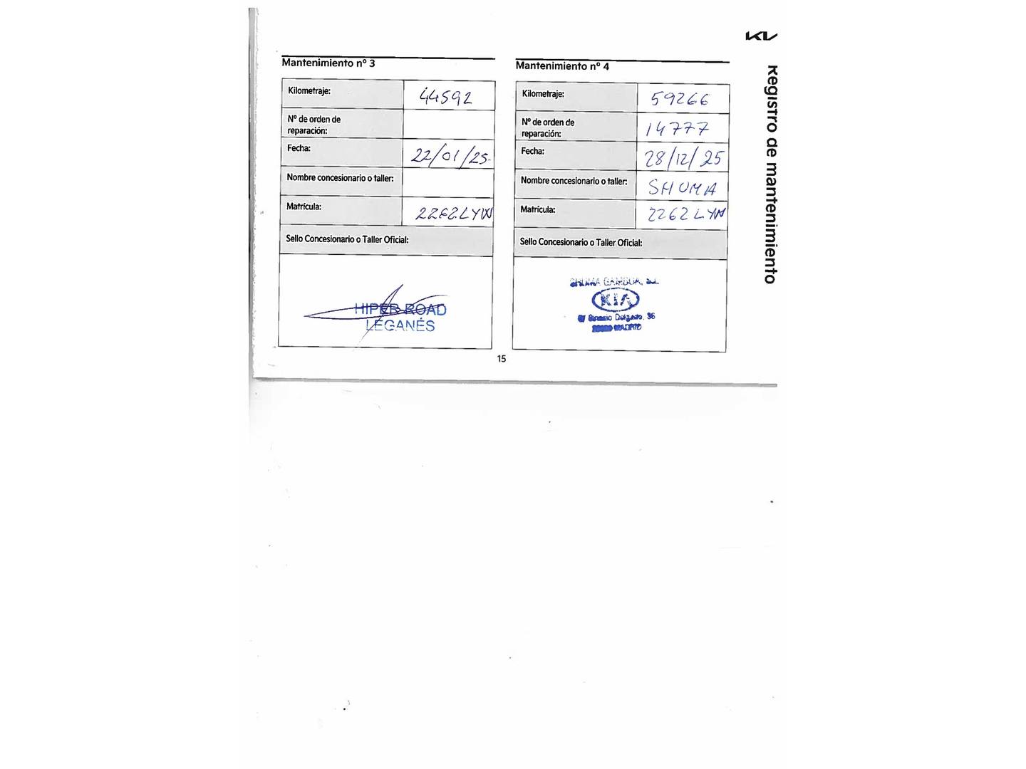 Foto del mantenimiento del KIA Sorento KIA Sorento 2.2 CRDi Emotion 4x2 DCT (194 CV) 7 plazas