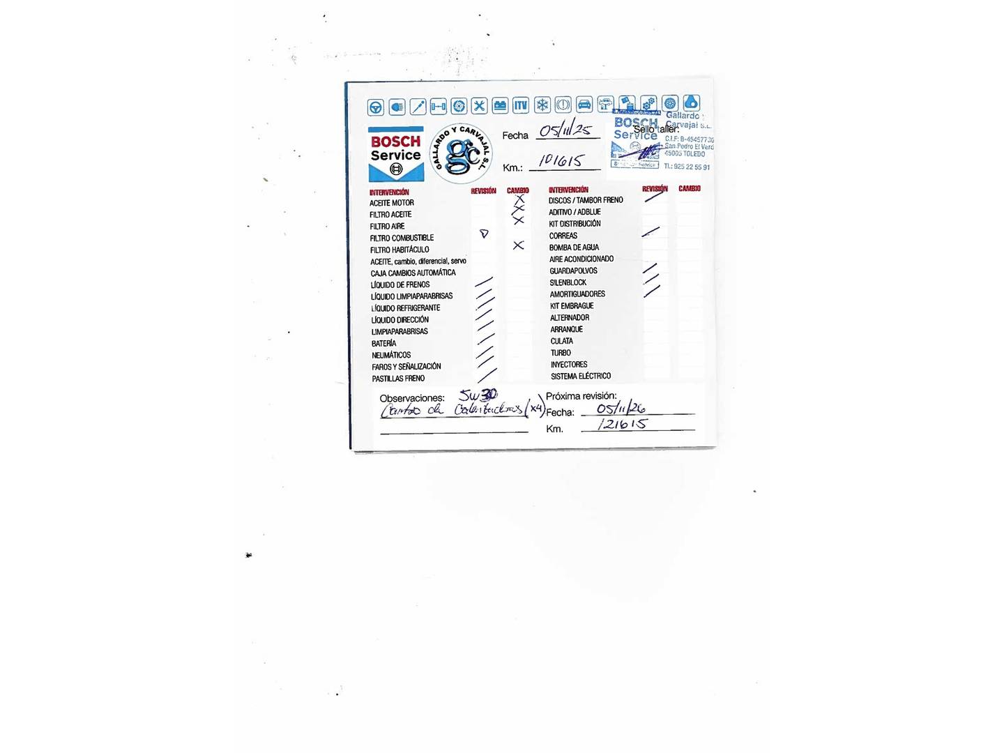 Foto del mantenimiento del Nissan QASHQAI Nissan Qashqai 1.5 dCi Tekna Premium 4x2 (110 CV)