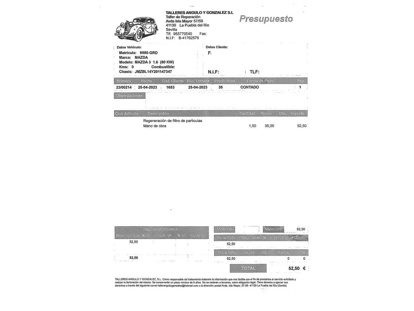 Foto Mazda Mazda3 Mazda Mazda 3 1.6 CRTD Style (109 CV)