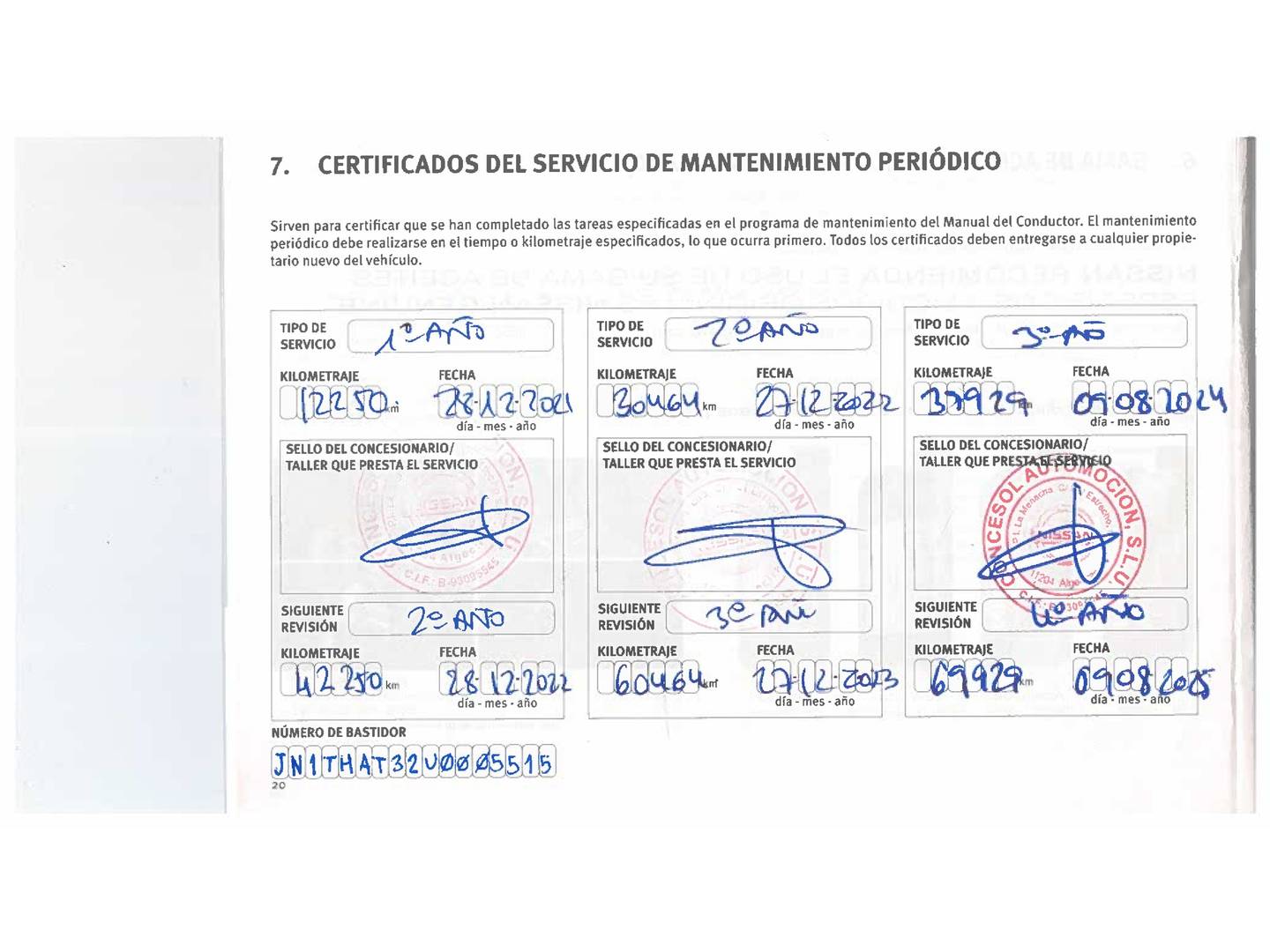 Foto del mantenimiento del Nissan X-TRAIL Nissan X-Trail dCi 150 Tekna 4x2 (150 CV)