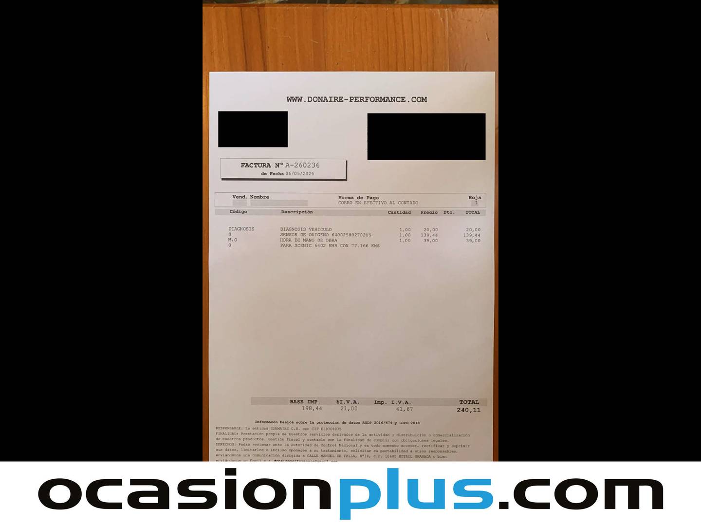 Foto del mantenimiento del Renault Scénic Renault Scenic Zen Energy dCi (130 CV)