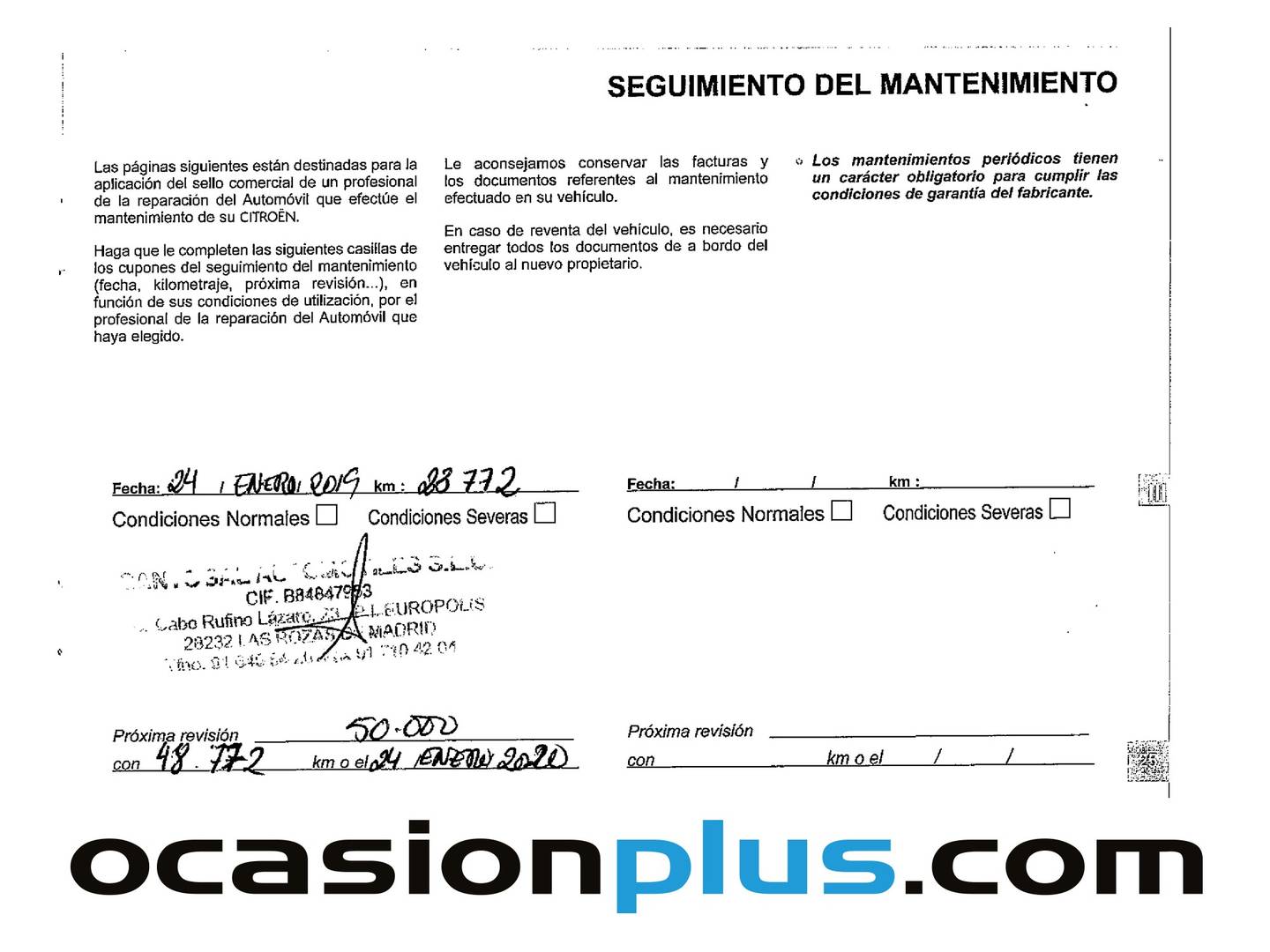Foto del mantenimiento del Citroën C3 Citroën C3 PureTech 82 Feel (82 CV)