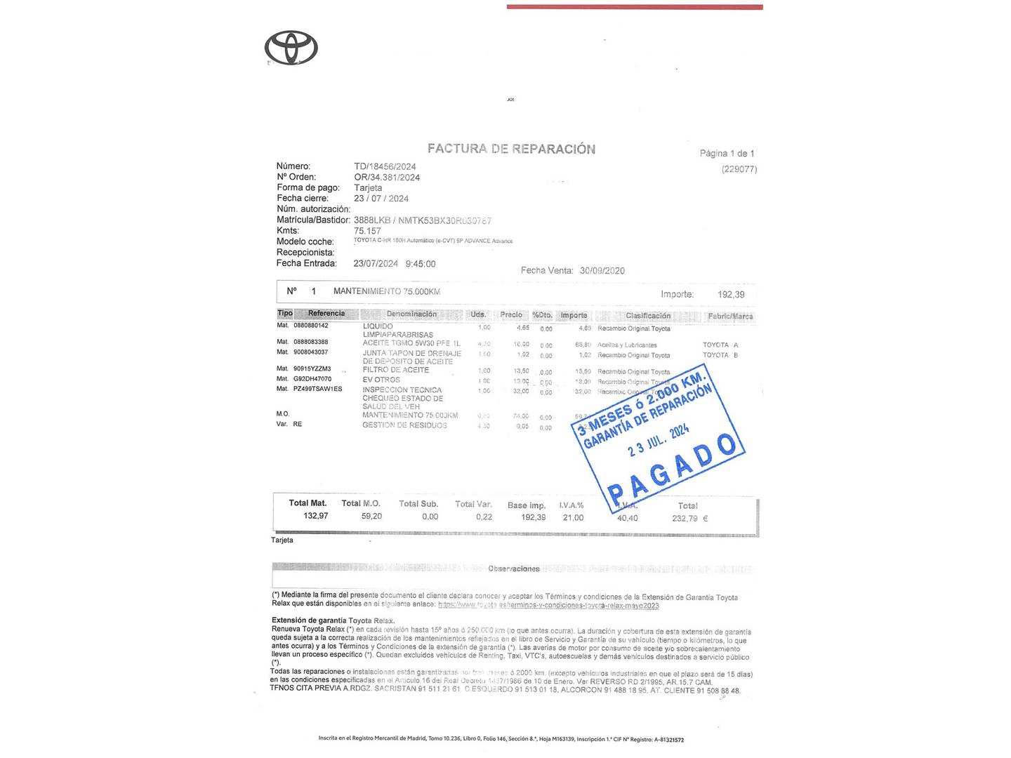 Toyota C-HR Toyota C-HR 180H Advance Luxury (184 CV) automático