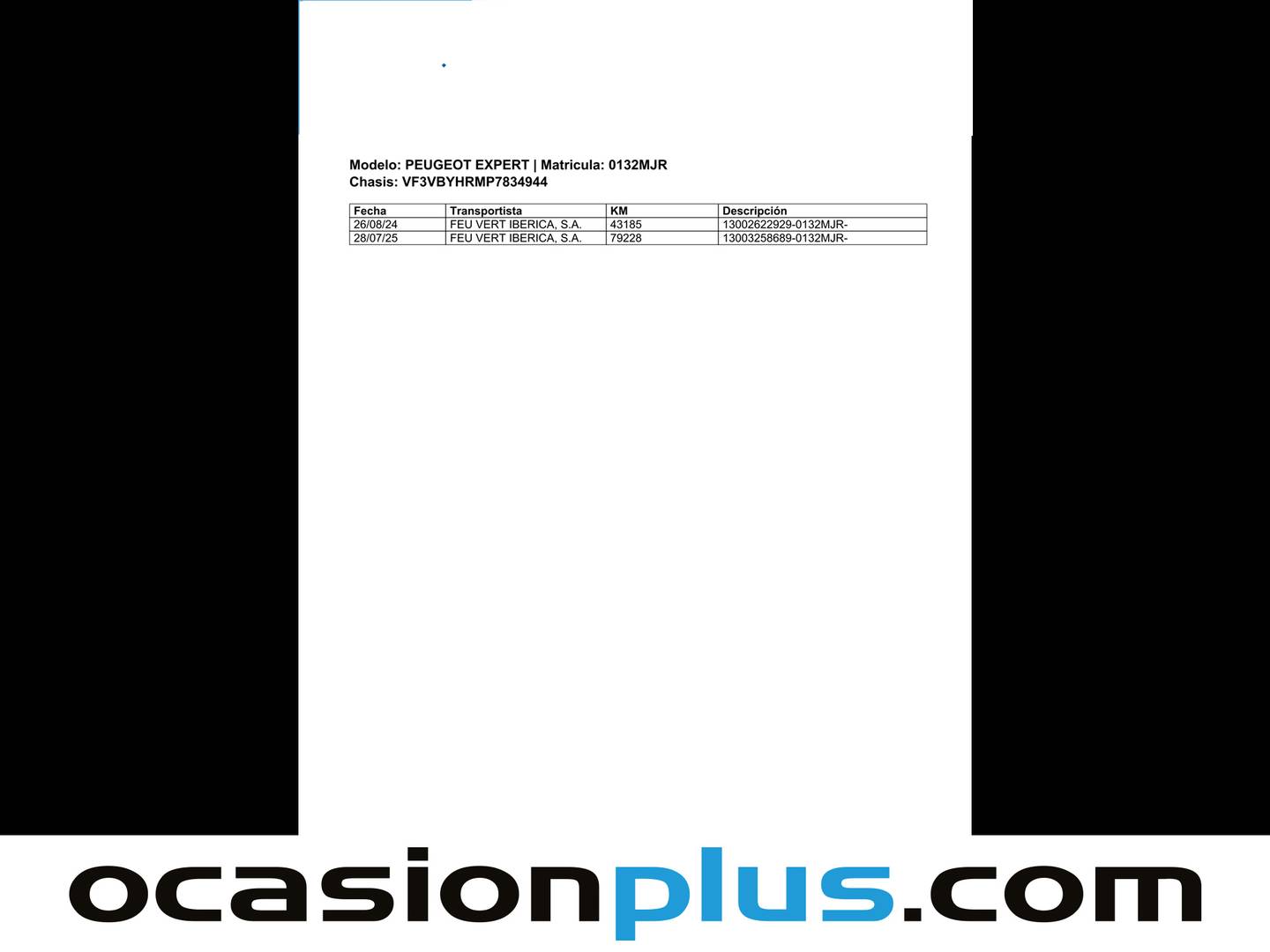 Foto del mantenimiento del Peugeot Expert Peugeot Expert Furgon BlueHDi 100 Standard (102 CV)