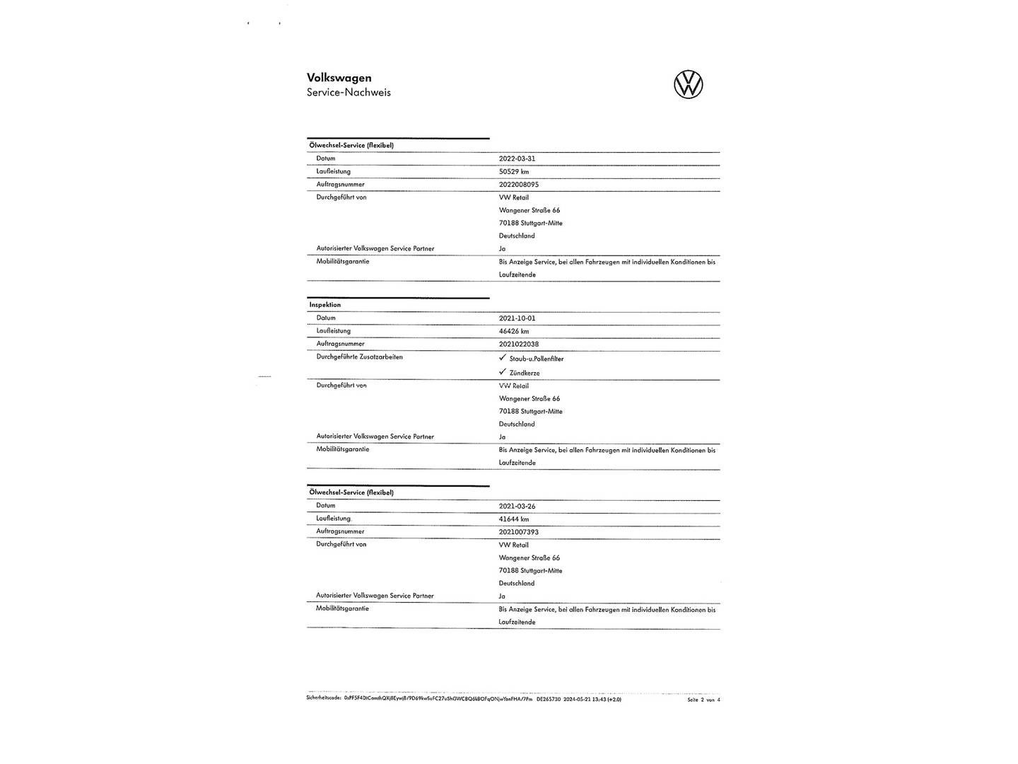 Foto del mantenimiento del Volkswagen Golf Volkswagen Golf GTI 2.0 TSI (230 CV)