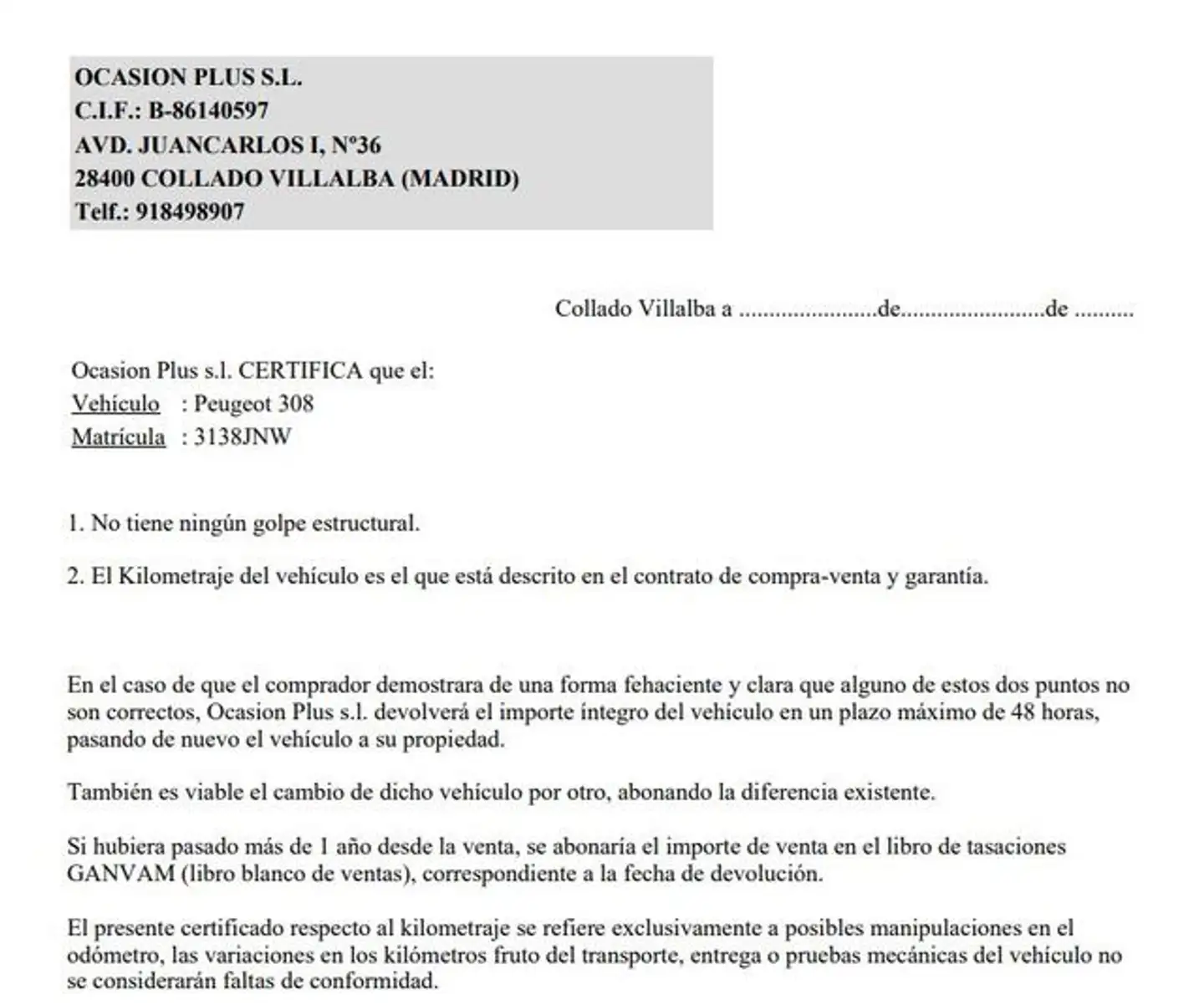 Certificado