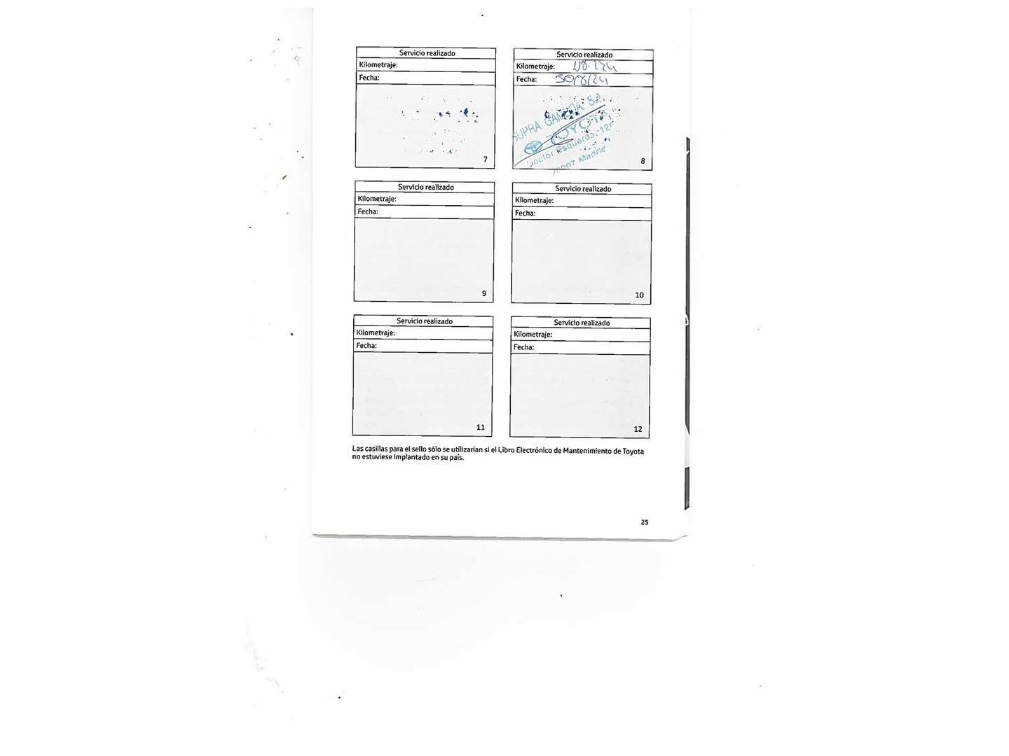 Foto del mantenimiento del Toyota C-HR Toyota C-HR 1.8 125H Dynamic Plus (122 CV)