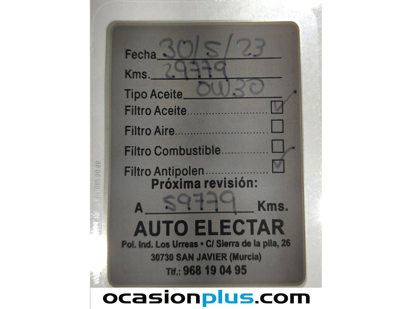 Foto del mantenimiento del Dacia Dokker Dacia Dokker Essential Blue dCi (95 CV)