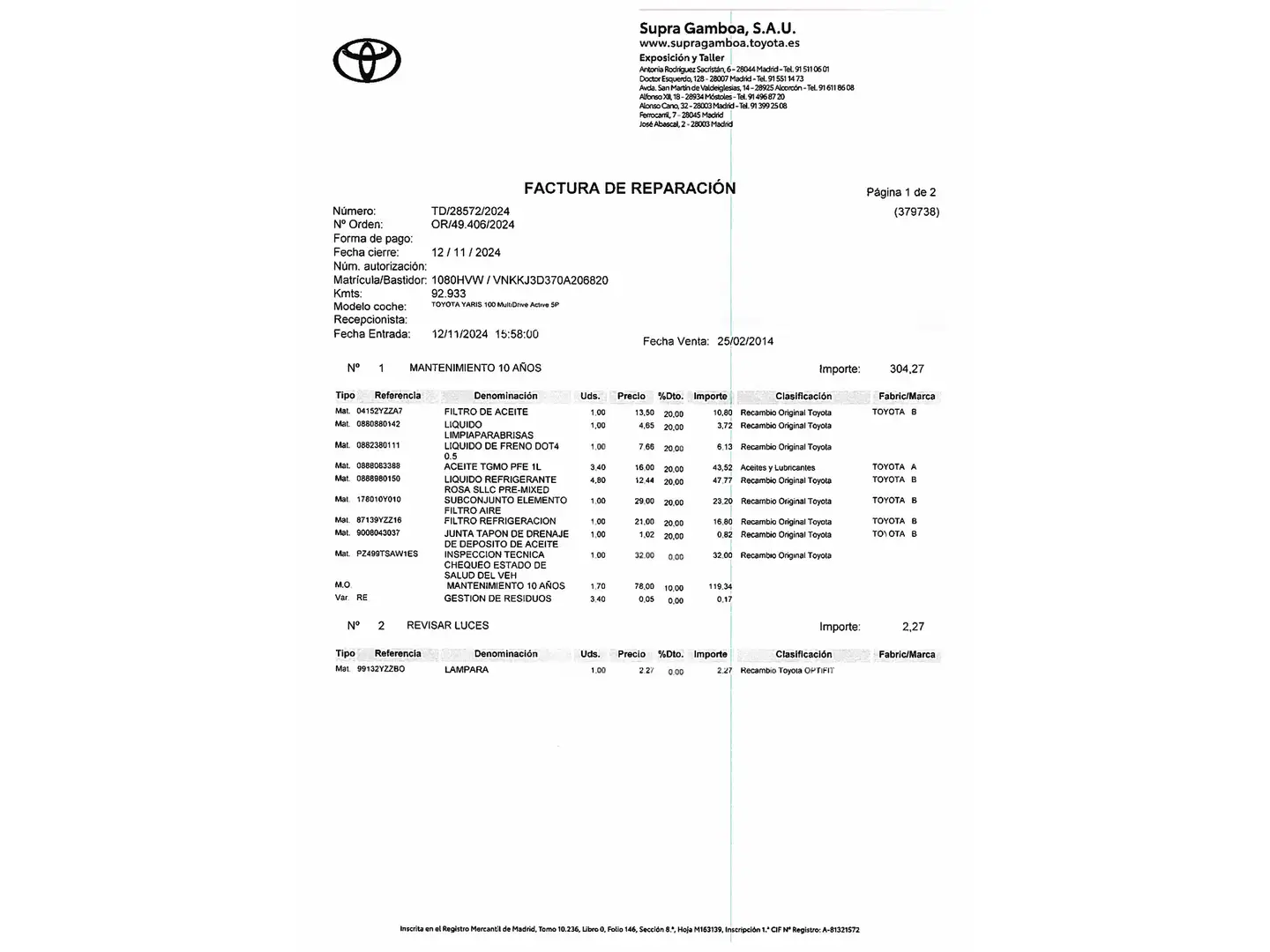 Foto Toyota Yaris Toyota Yaris 100 Active MultiDrive (99 CV)