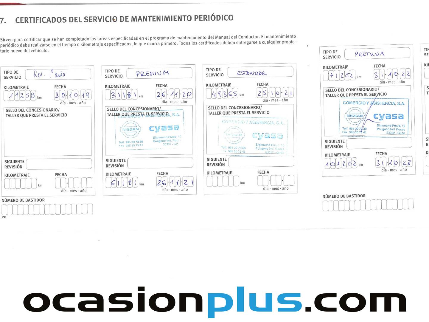 Foto del mantenimiento del Nissan QASHQAI Nissan Qashqai dCi 110 S&S Acenta 4x2 (110 CV)
