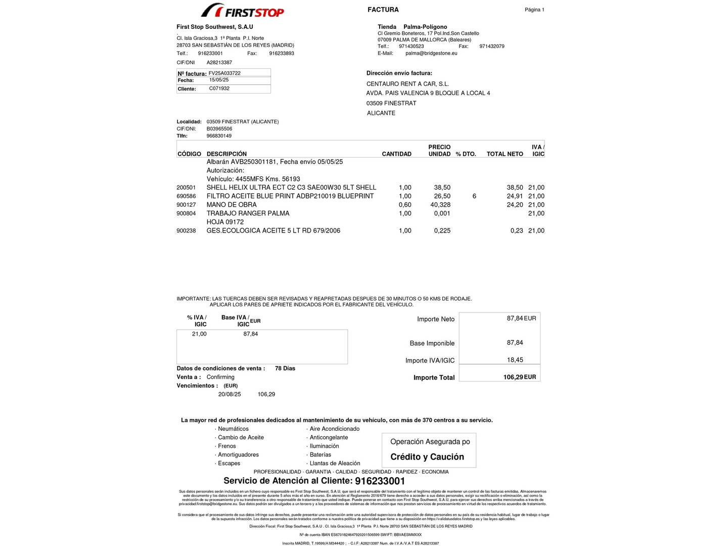 Foto del mantenimiento del Hyundai Tucson Hyundai Tucson 1.6 CRDI Maxx (115 CV)