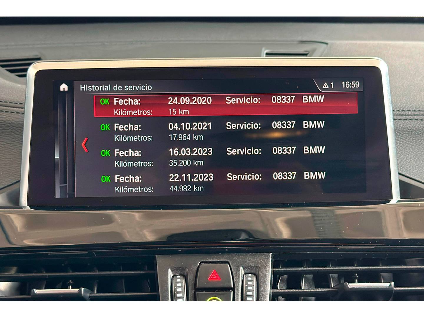 Foto del mantenimiento del BMW X1 BMW X1 xDrive20i (192 CV)