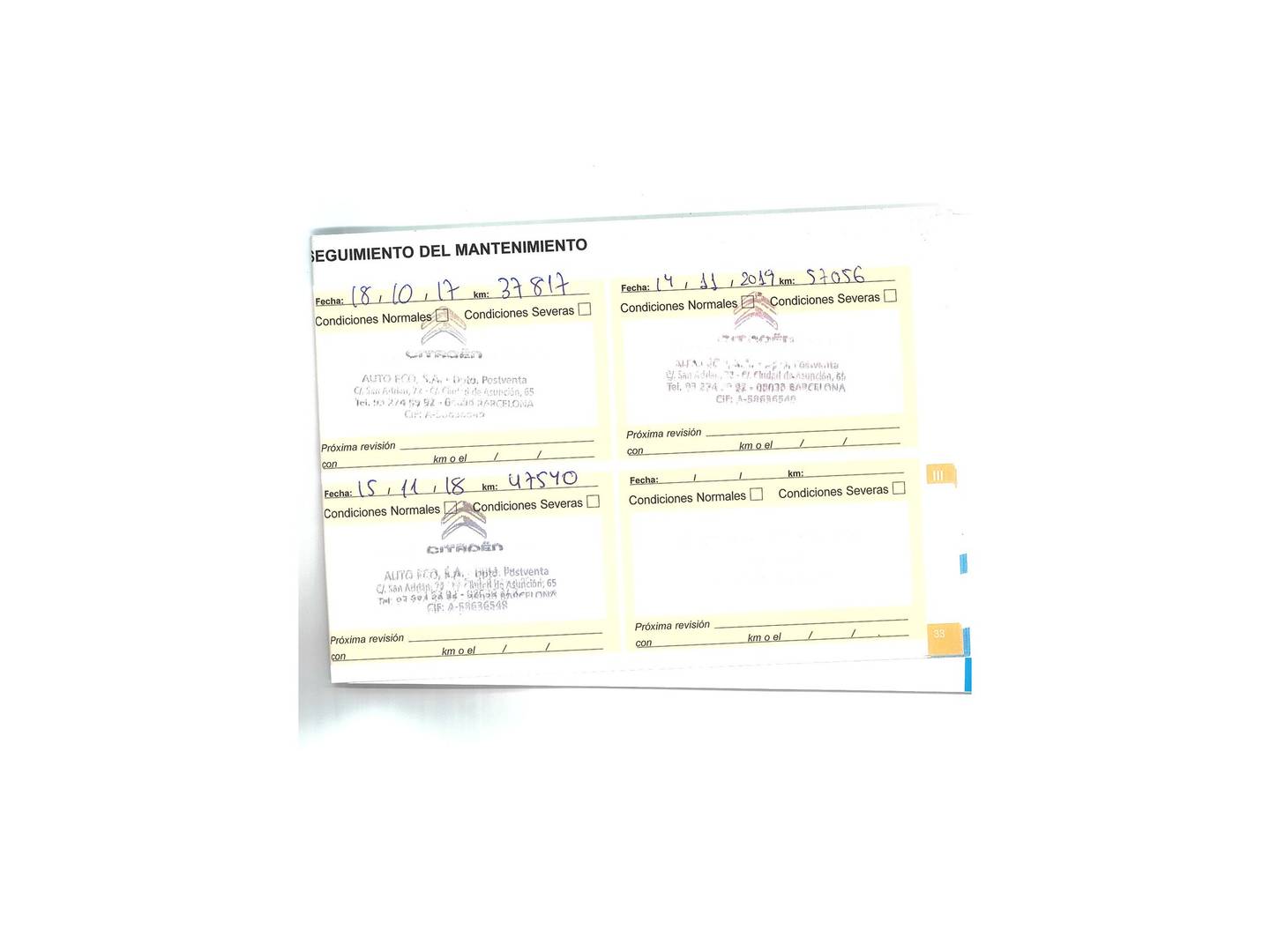 Foto del mantenimiento del Citroën C4 Citroën C4 1.6 e-HDI Collection (114 CV)
