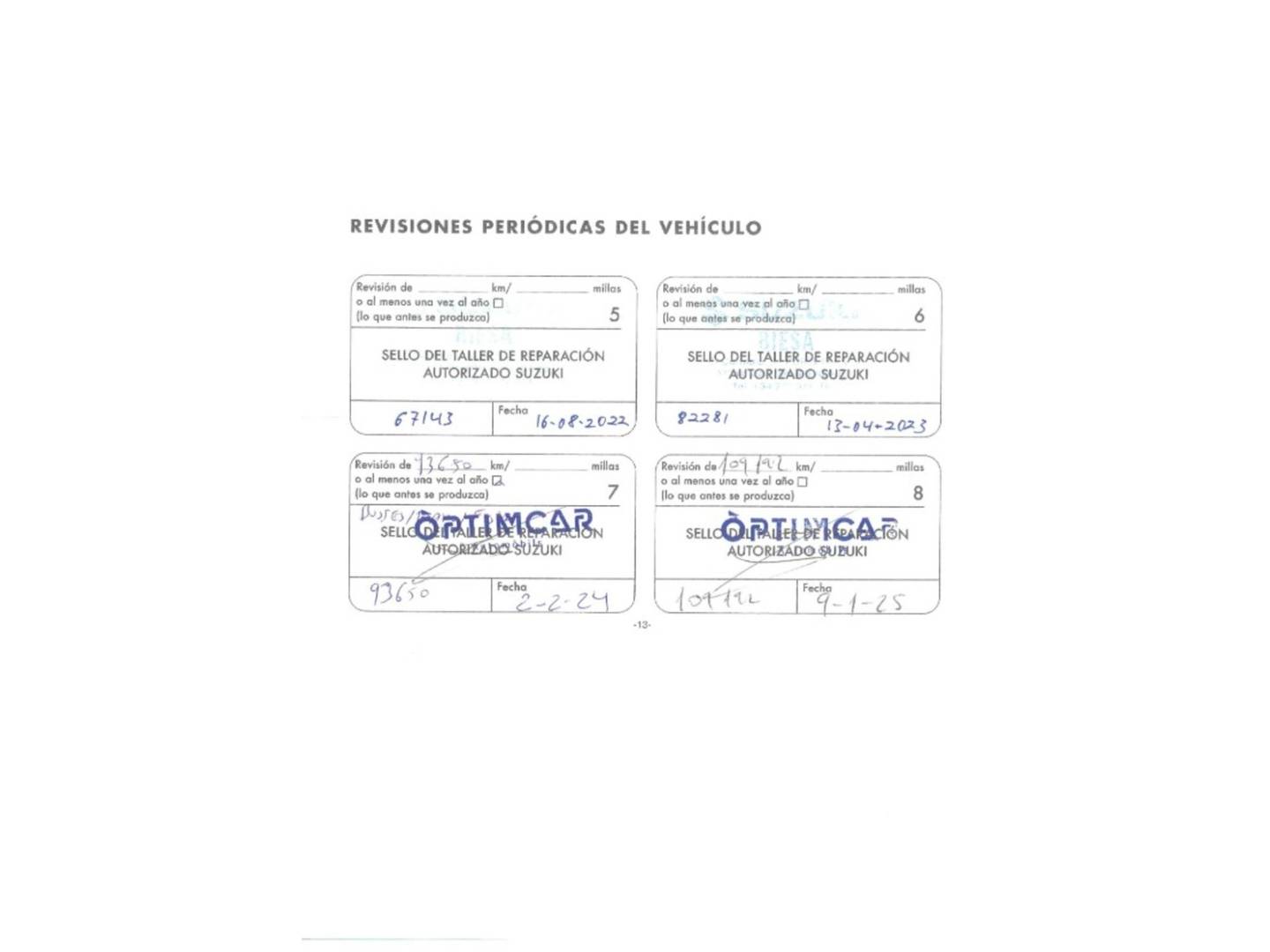 Foto del mantenimiento del Suzuki Vitara Suzuki Vitara 1.6 VVT GLE (120 CV)