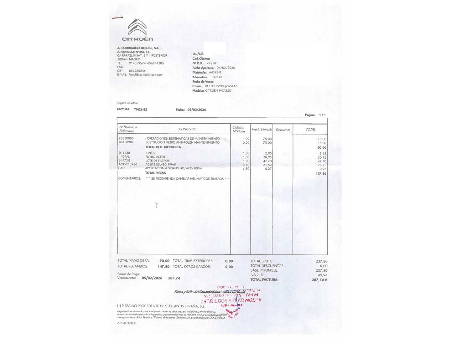 Foto Citroën C4 Picasso Citroen C4 Picasso PureTech 130S Seduction (130 CV) S&