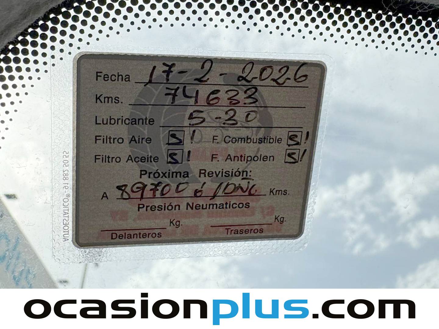 Foto del mantenimiento del Dacia Duster Dacia Duster SL Eficacia 4x2 dCi (90 CV)