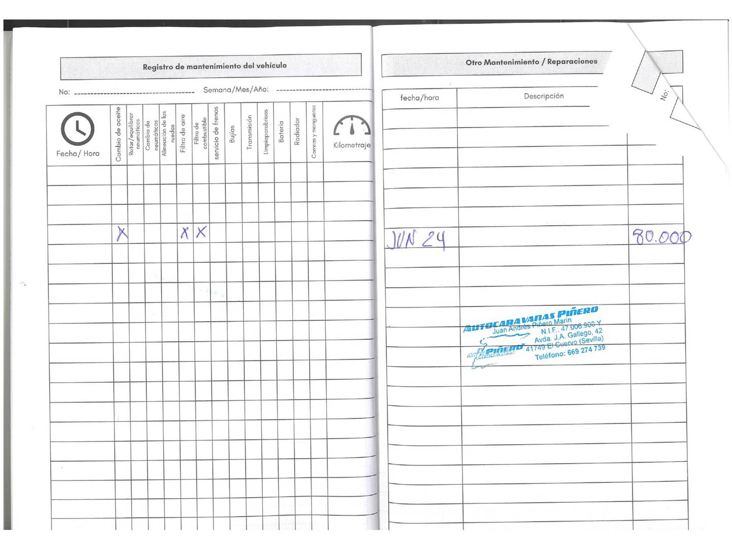 Foto del mantenimiento del Rimor Seal 3 Rimor Seal 3 Rimor Seal 3 (140CV) 6 Plazas