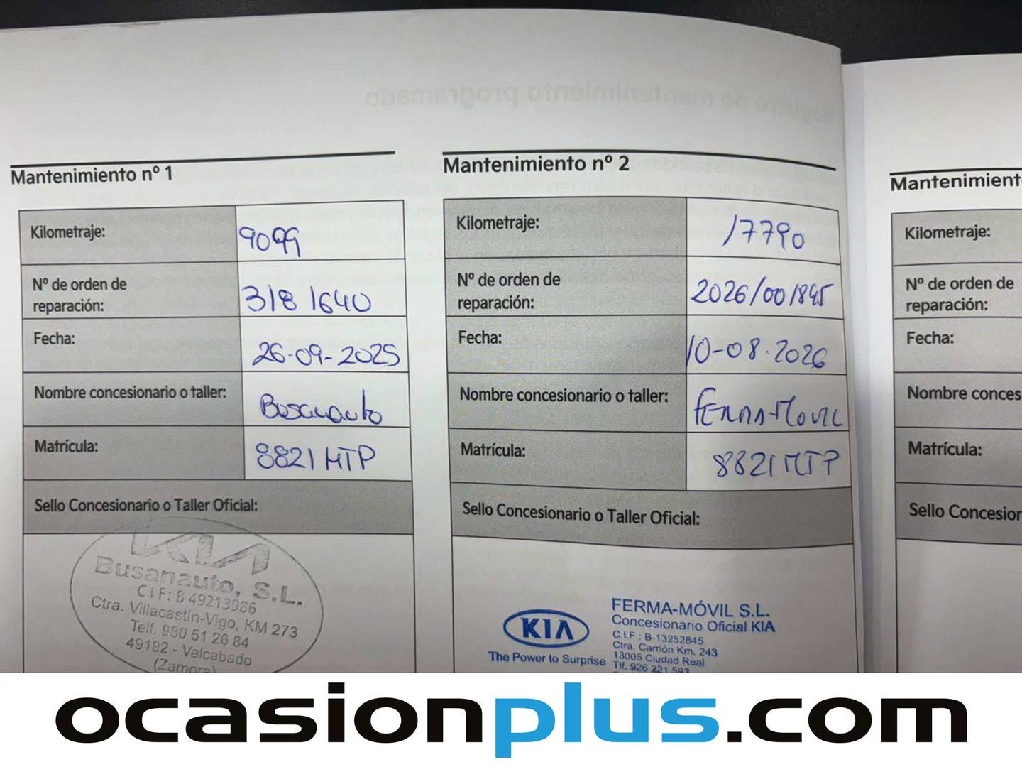 Foto del mantenimiento del KIA Stonic KIA Stonic 1.2 DPi Concept (79 CV)