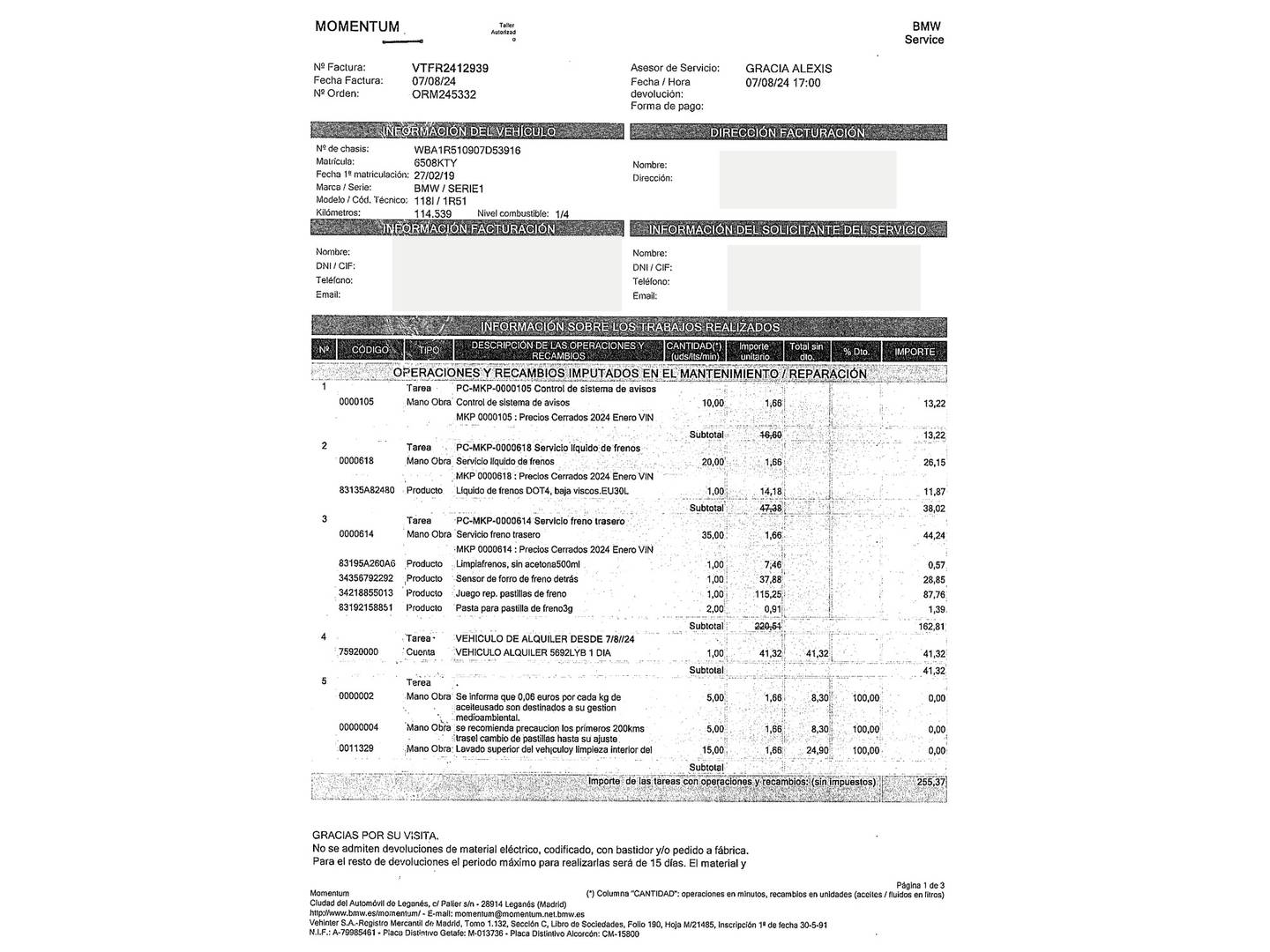 Foto BMW Serie 1 BMW Serie 1 118i (136 CV) Pack M