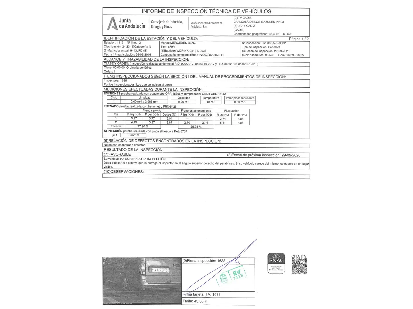 Foto Mercedes Vito Mercedes-Benz Vito Mixto 111 CDI Larga (114 CV)