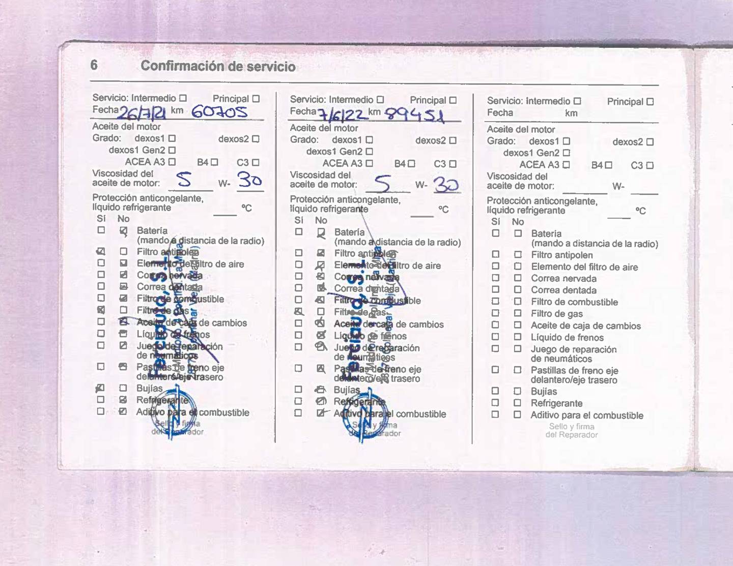 Foto del mantenimiento del Opel Mokka X Opel Mokka X 1.4 Turbo GLP 120 Aniversario 4X2 (140 CV)