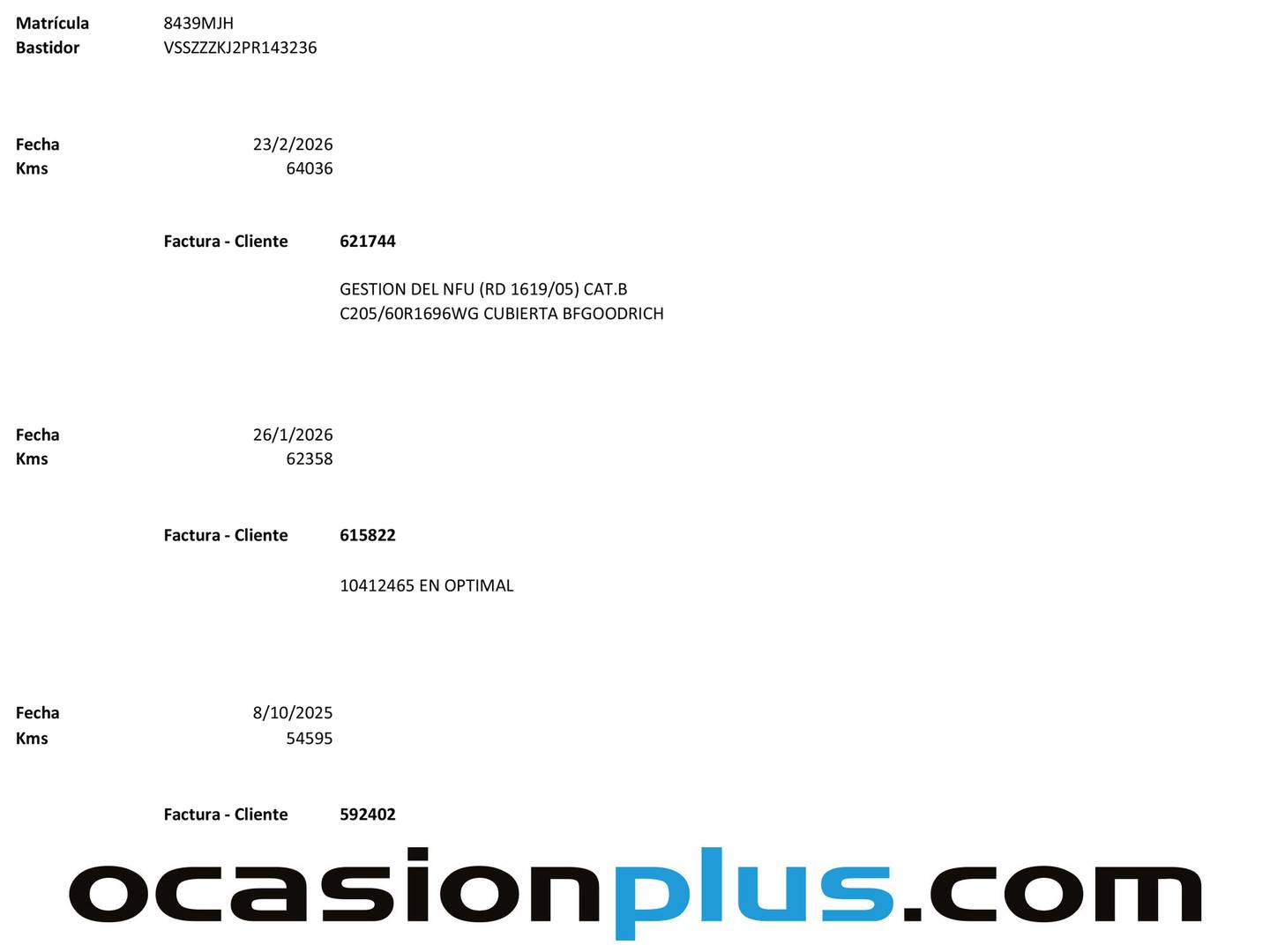 Foto del mantenimiento del Seat Arona Seat Arona 1.0 TSI Style XL (110 CV)